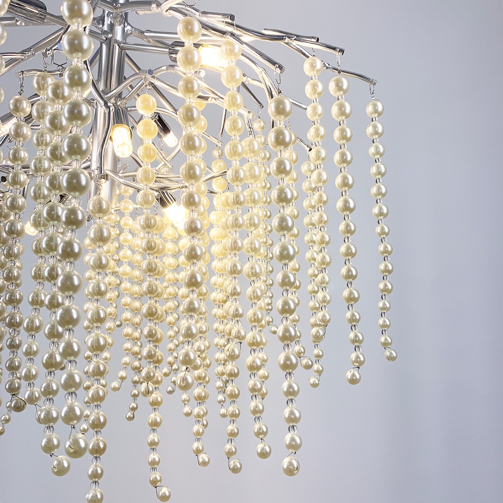 Чарівна люстра в хромі Pearl selection 60 см