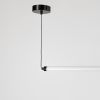 Led світильник у горизонтальній формі 90 см із чорною кулькою YG 520A/900 HL BK