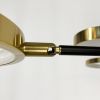 Стельова дизайнерська LED люстра ЛАТУНЬ+ЧОРНИЙ AOC 21/8