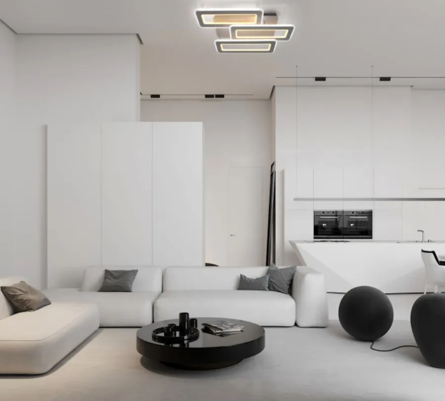Світлодіодна люстра з пультом та мобільним додатком TRIPLEX DOUBLE 110W