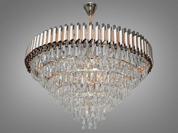 Люстра кришталева підвісна 9001-950SGD+PB