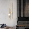 Led світильник Tube&Ball із латунною кулькою у двох формах 1