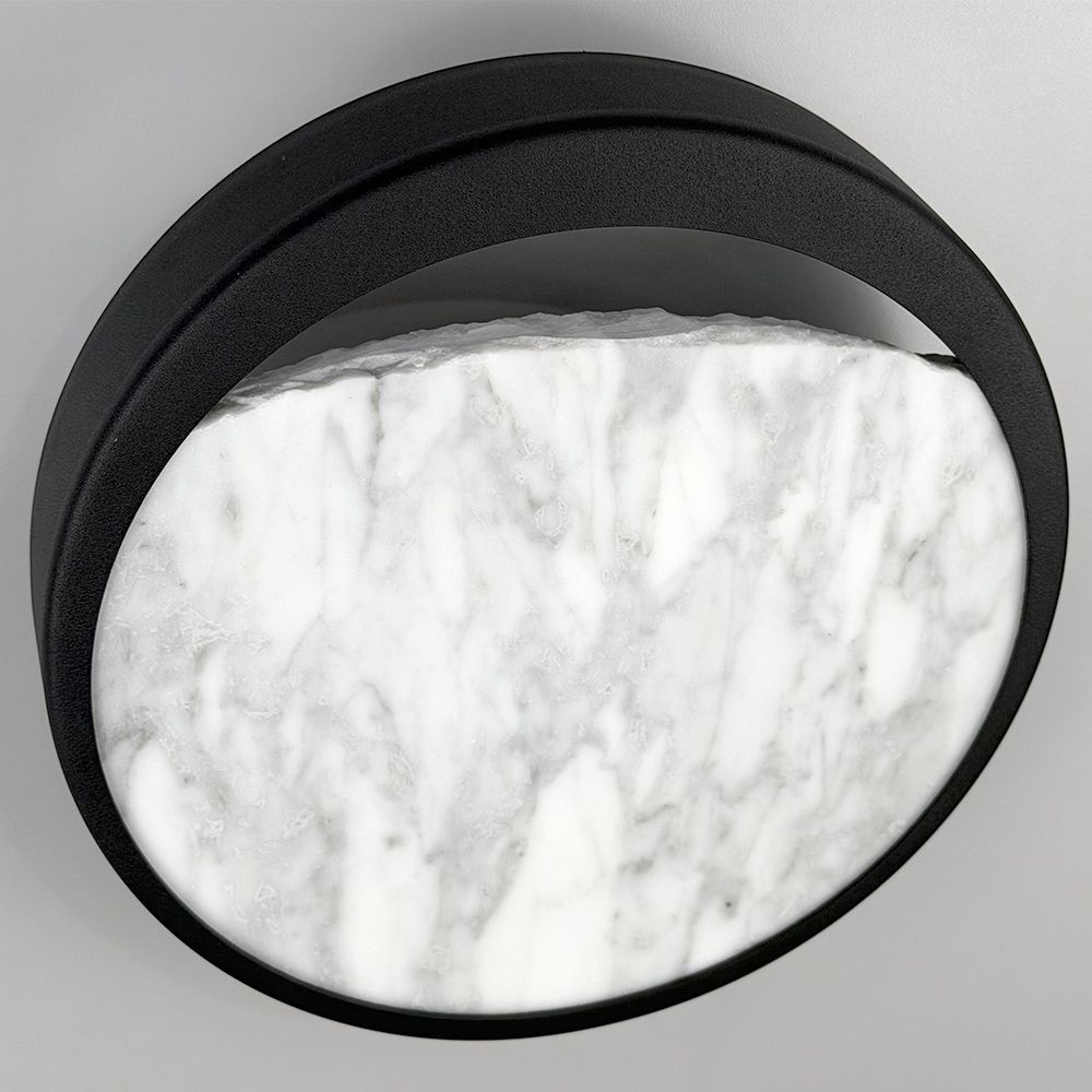 Сучасна модель чорного бра Eclipse wall з мармуровим камінням WA221-240 BK