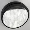 Сучасна модель чорного бра Eclipse wall з мармуровим камінням WA221-240 BK