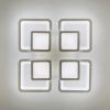 Люстра LED на 4+4 квадрати в білому кольорі A 2727/4 RGB WT