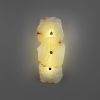 Бра з трьома мармуровими пластинами у латунному каркасі 43х19 см 8012/3
