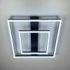 Сучасний LED-світильник у чорному корпусі із двох квадратів 50х50 см