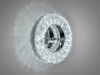 Настінно-стельовий круглий кришталевий LED світильник, 15W, хром 9616HR