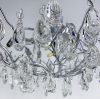 Стельовий світильник з корпусом у формі коріння дерева хромованого кольору 60 см