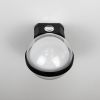 Бра у чорному корпусі із світловою плафоном-кулею W 048/1 BK+WT