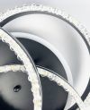 Люстра світлодіодна з пультом управління A 55063/3С RGB BK+CH чорна-хром