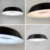 LED світильник підвісний круглий у чорному корпусі