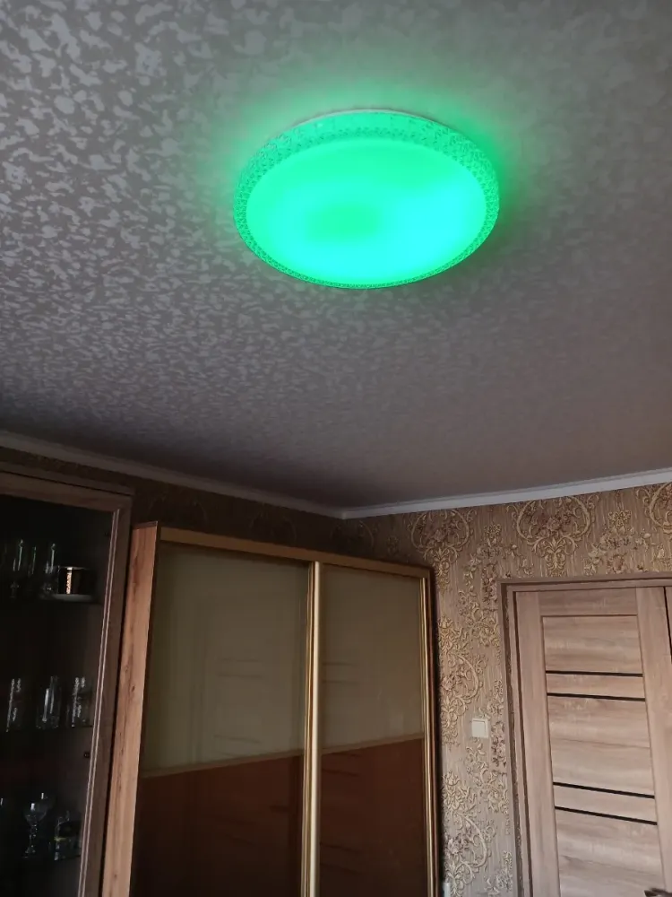 RGB смарт світильник з пультом CRYSTAL Ø 40 см зоряне небо 60W RGB