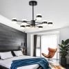 Дизайнерська LED люстра в чорному кольорі