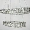 Елегантна кришталева люстра на 2 овальні яруси 50+40 см (T) C 046/2 (600+500)