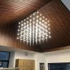 Кубічна люстра у формі паралелепіпеда 75х60х60 см MJ201-750*600*600 CH