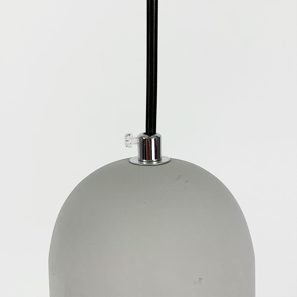 Підвісний сірий бетонний світильник TERRAZZO DOME MJ 166/1 GR
