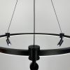 Чорна підвісна світлодіодна люстра із спотом BF 13 100см