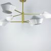 Оригінальна стельова люстра Lumina Deco у золотому каркасі