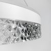 Дизайнерська  світлодіодна біла LED люстра в діаметрі 50 см