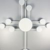 Стельовий LED світильник-супутник білого кольору на 10 ріжків