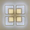 Люстра LED на 4+4 квадрати в білому кольорі A 2727/4 RGB WT