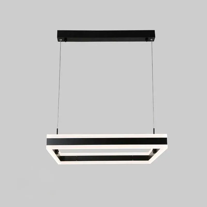 Люстра підвісна чорна світлодіодна з пультом STELLA 100W BLACK