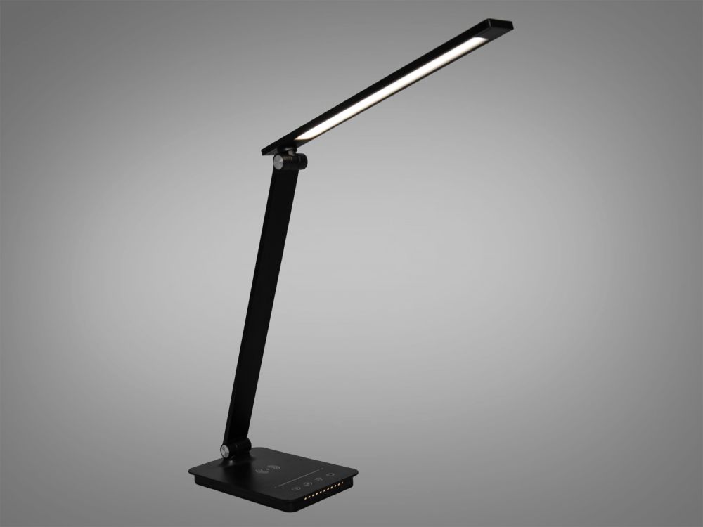 Настільна світлодіодна лампа A5502P BK wireless charge  6W чорний