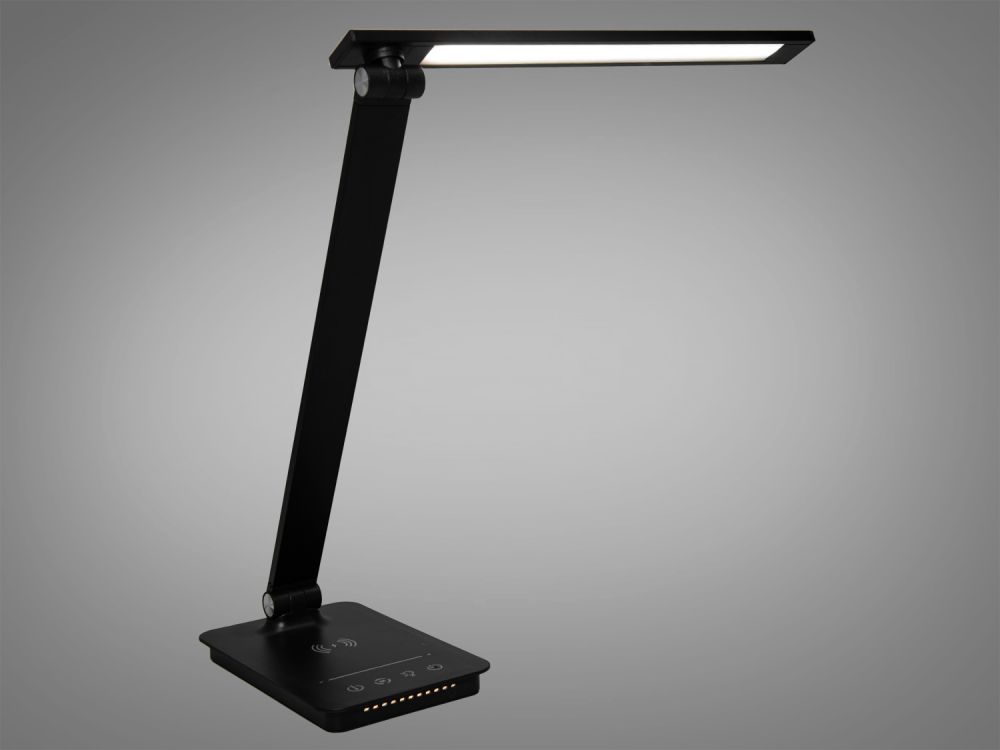 Настільна світлодіодна лампа A5502P BK wireless charge  6W чорний