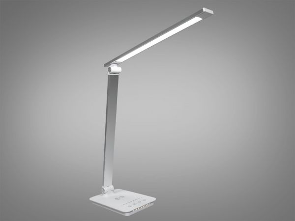 Настільна світлодіодна лампа A5502P SL wireless charge 6W хром сатин