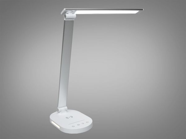 Настільна світлодіодна лампаA5503SL wireless charge  6W сатин