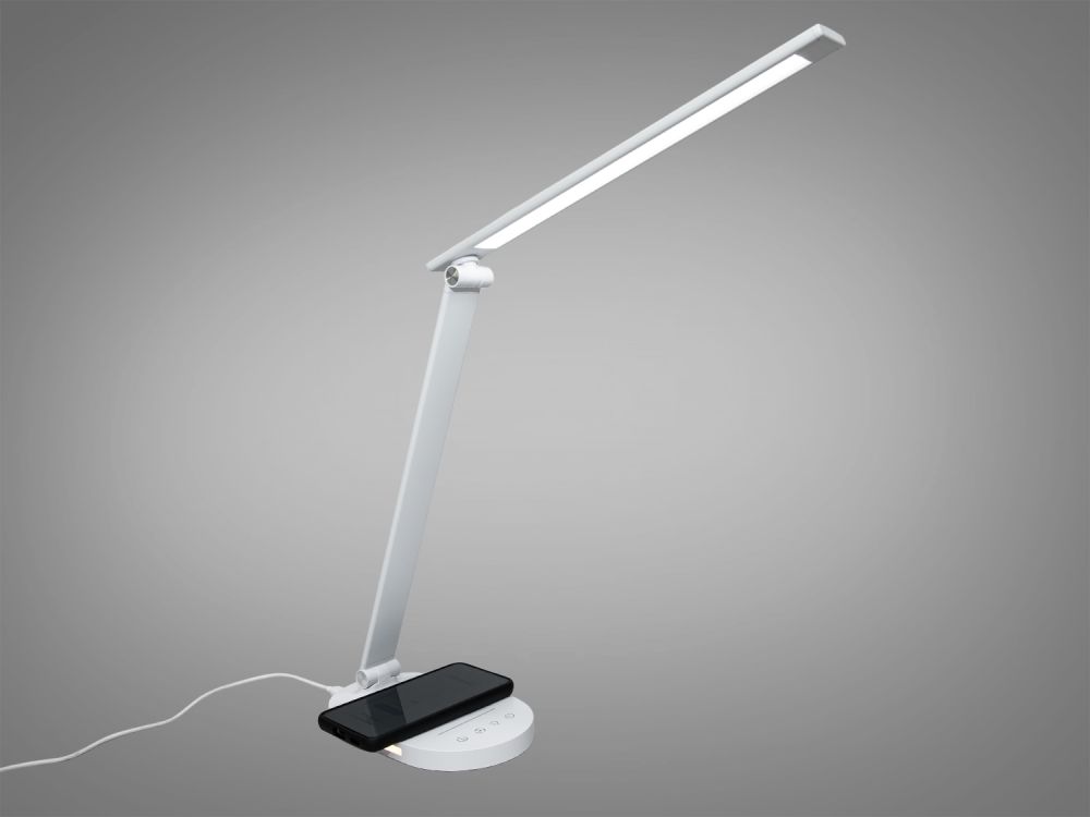 Настільна світлодіодна лампа A5503WH wireless charge 6W білий