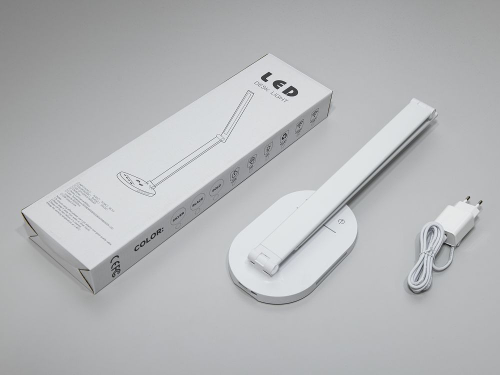 Настільна світлодіодна лампа A5503WH wireless charge 6W білий
