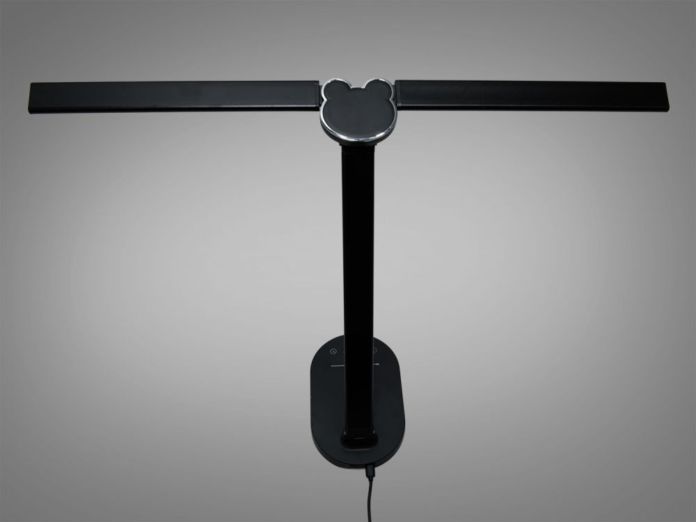 Настільна світлодіодна лампа A5508BK wireless charge  14W чорний на 2 джерела освітлення