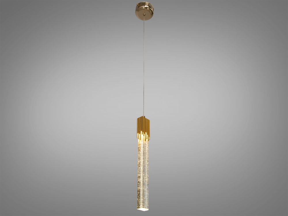 Стильний LED підвіс в стилі Нордік, 5W, золото A6552/1H GD