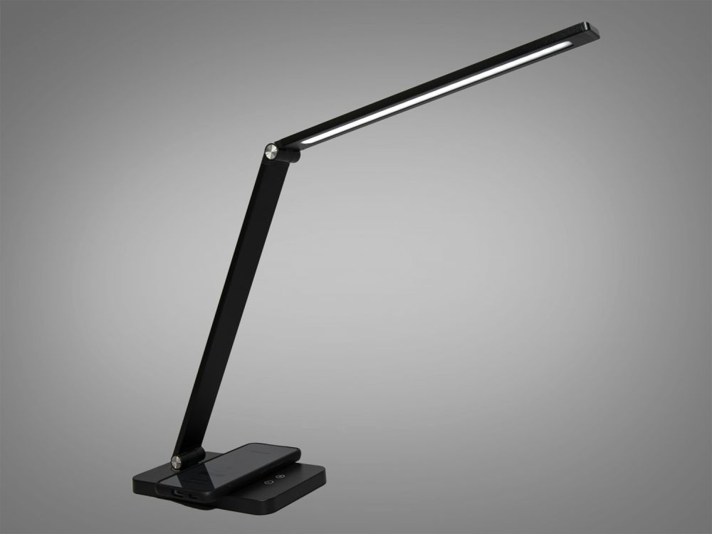 Настільна світлодіодна лампа A855BK wireless charge 5W чорна