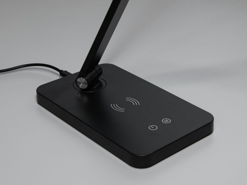 Настільна світлодіодна лампа A855BK wireless charge 5W чорна