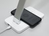 Настільна світлодіодна лампа A855SL wireless charge 5W хром сатин