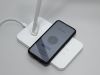 Настільна світлодіодна лампа A855SL wireless charge 5W хром білий