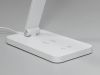 Настільна світлодіодна лампа A855SL wireless charge 5W хром білий