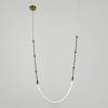 Дизайнерський підвіс LEDA у латунному корпусі 200 см A99-950*2000-1 AB
