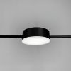 Чорна лінійна LED люстра LUMINA LUX MJ 117/5 BK чорна