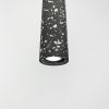 Підвісний сірий бетонний світильник TERRAZZO CYLINDER LONG MJ 163-40*300 BK