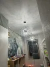 Підвісна хромована люстра AS 155 P CH  у вигляді кульбаби на 8 ламп