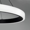 LED люстра підвісна в кільцевому чорному корпусі  50 см