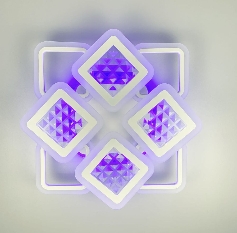 Світлодіодний світильник із RGB підсвіткою A 2723/4+4S RGB WT