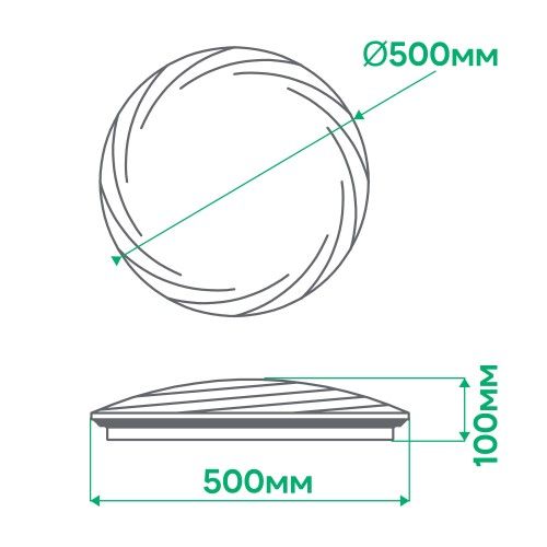 Смарт світильник світлодіодний з пультом AL5000-3ARD SUNLIGHT 72W