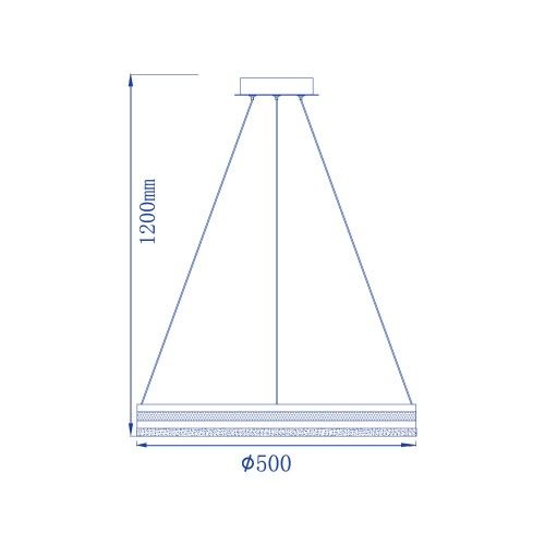 Люстра підвісна світлодіодна AL6610 SHINE LEVITATION 50W біла