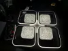 Люстра світлодіодна ALMAZ 120W 6S чорно-біла квадратна
