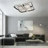 Люстра світлодіодна ALMAZ 120W 6S чорно-біла квадратна
